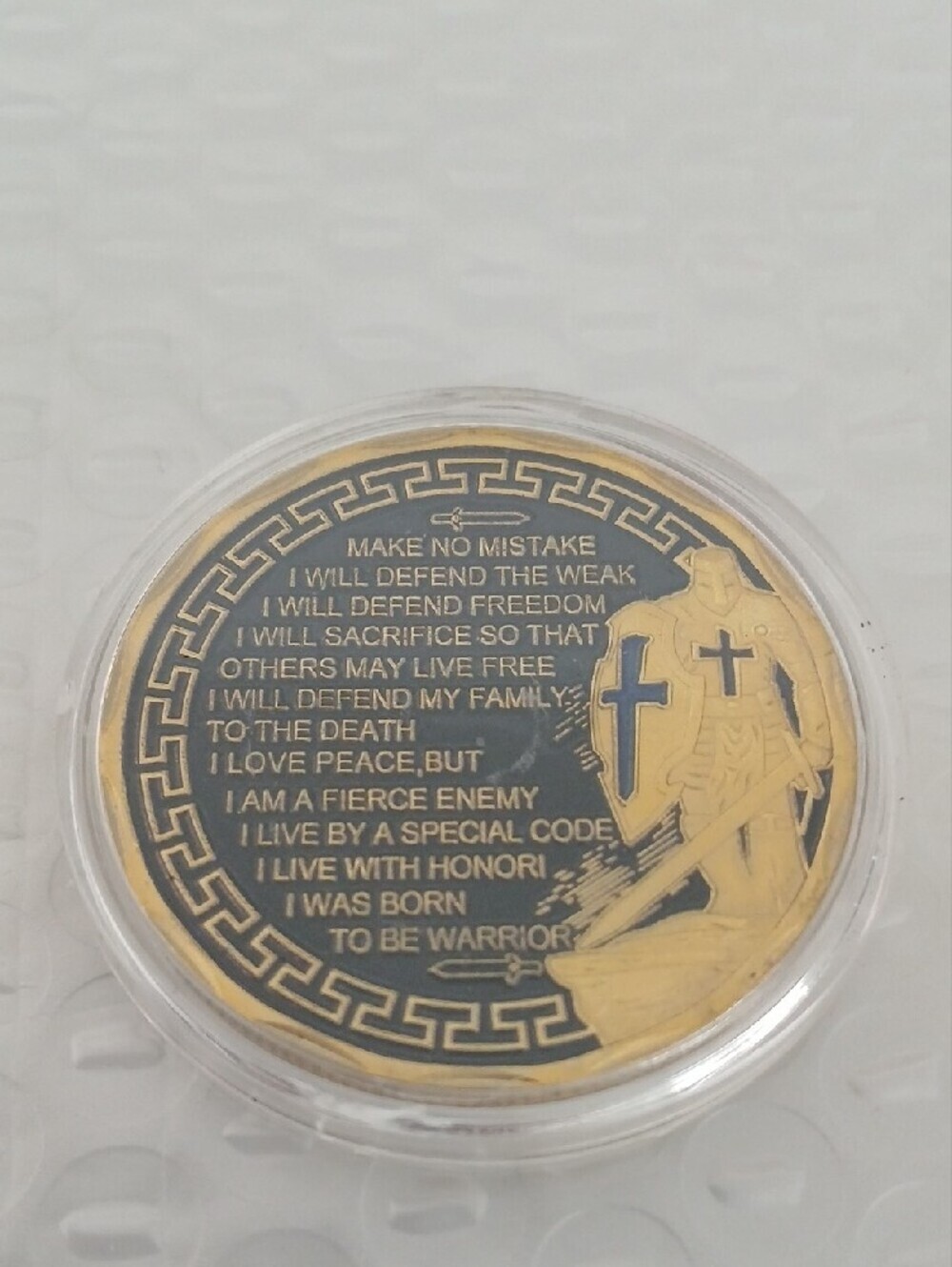 Commemorative Police Officer Challenge Coin - Black & Gold - Picture 6 of 6